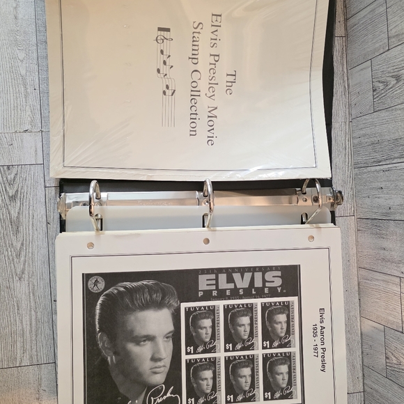 Elvis Presley Stamp Collection Album - Black - Picture 5 of 9